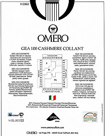 Колготки из вискозы и кашемира Omero Gea 100 Cashmere