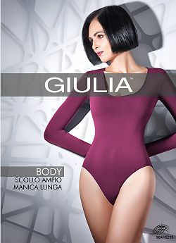 Женское боди Giulia Body Scollo Ampio Manica Lunga